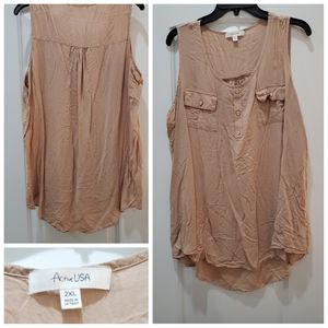 Active USA Dress Tank Top- Sz 2XL